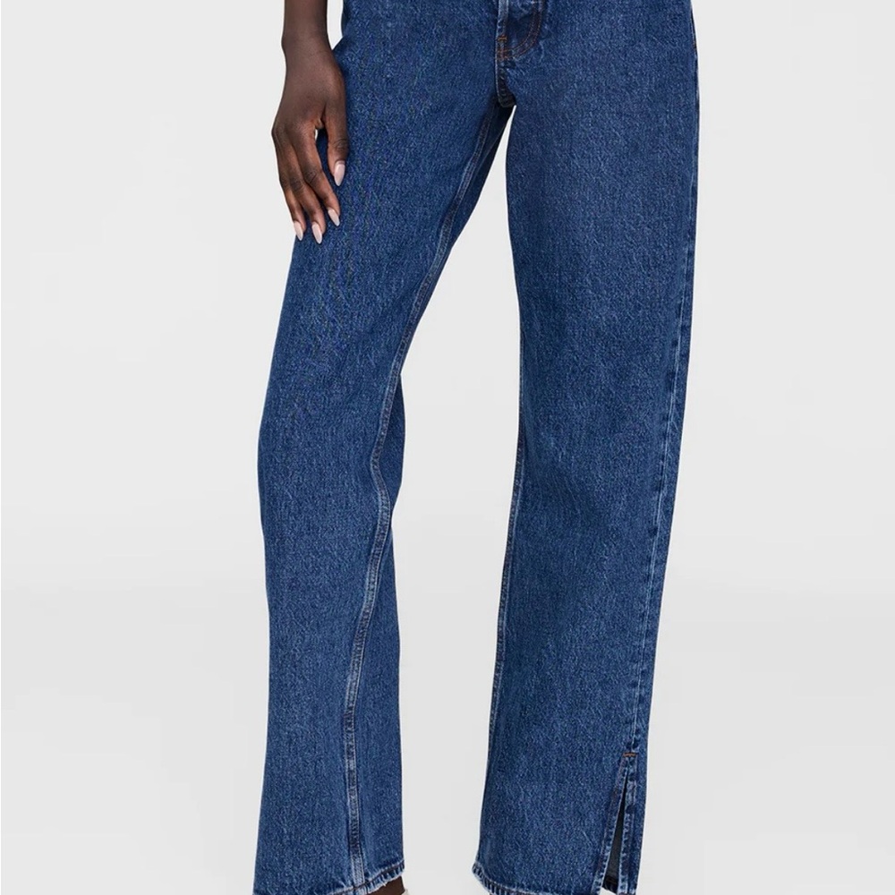 ANINE BING WOMENS ROY JEANS 31” INSEAM SIZE 31 CLEAN INDIGO